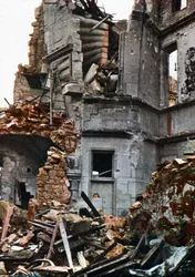 The heavily damaged Princerie, Verdun, September 1916